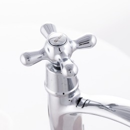 Grifo Cocina Latón/Zinc, Cromado, Agua Fría, Caño Bajo, Monomando [QLI-FA-1351]