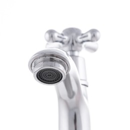 Grifo Cocina Latón/Zinc, Cromado, Agua Fría, Caño Bajo, Monomando [QLI-FA-1351]