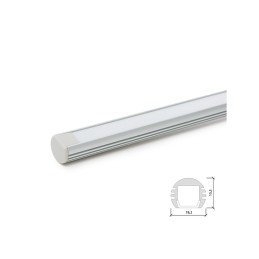 Perfíl Aluminio para Tira LED Suspendible - Difusor Opal SU-A1818 x 2M