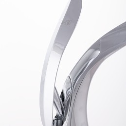 Grifo Lavabo Latón/Zinc, Cromado, Agua Caliente-Fría, Latiguillos, Caño Bajo, Monomando [QLI-FA-7865]