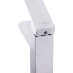 Grifo Lavabo Aleación Zinc, Cromado, Agua Caliente-Fría, Latiguillos, Caño Bajo, Monomando [QLI-FA922]