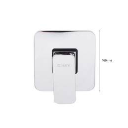 Conjunto Ducha Latón/Zinc - Acero Inoxidable- ABS, Cromado, Agua Caliente-Fría, Monomando [QLI-FA-CS02]