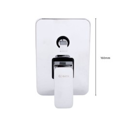 Conjunto Ducha Latón/Zinc - Acero Inoxidable- ABS, Cromado, Agua Caliente-Fría, Monomando [QLI-FA-CS04]