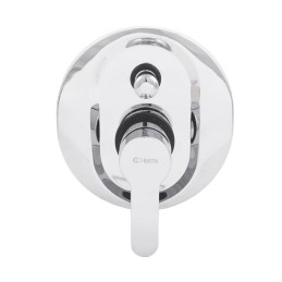 Conjunto Ducha Latón/Zinc - Acero Inoxidable- ABS, Cromado, Agua Caliente-Fría, Monomando [QLI-FA-CS07]