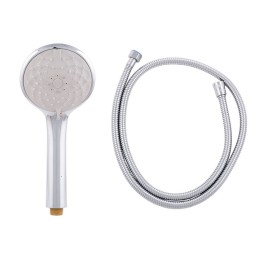 Conjunto Ducha Latón/Zinc - Acero Inoxidable- ABS, Cromado, Agua Caliente-Fría, Monomando [QLI-FA-CS07]