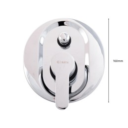 Conjunto Ducha Latón/Zinc - Acero Inoxidable- ABS, Cromado, Agua Caliente-Fría, Monomando [QLI-FA-CS07]