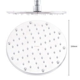 Cabeza de Ducha Acero Inoxidable/ABS, Cromado [QLI-FA-H01]