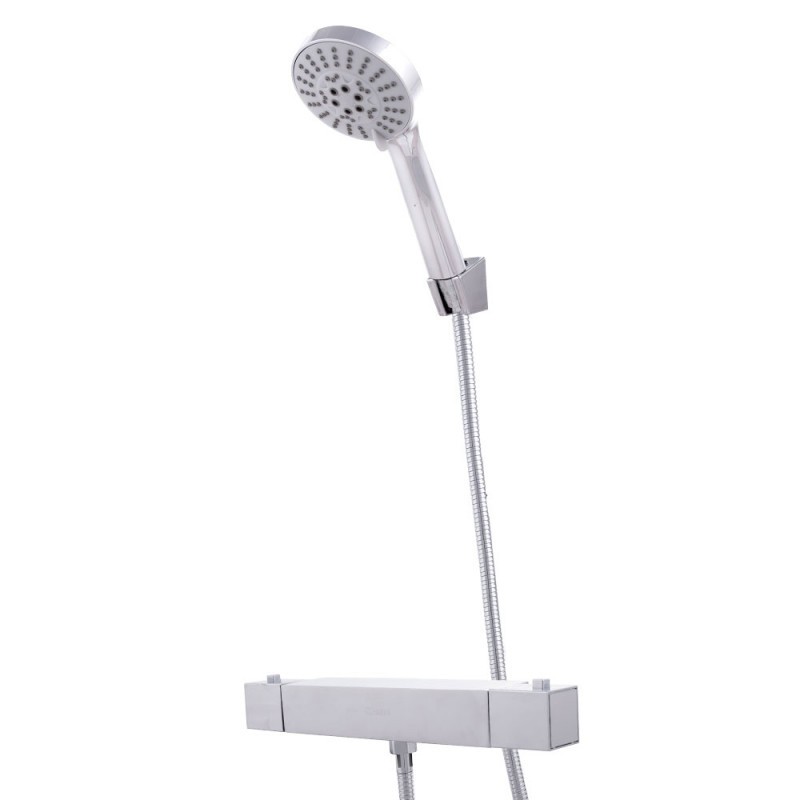 Conjunto Ducha Latón/Zinc - ABS, Cromado, Agua Caliente-Fría, Bimando [QLI-FA-HW304]