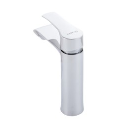 Grifo Lavabo Aleación Zinc, Cromado, Agua Caliente-Fría, Latiguillos, Caño Bajo, Monomando [QLI-FA-N55245]