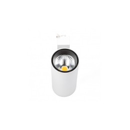 Foco de Carril LED 30W 2.700Lm CRI85 6000ºK Bifásico 40.000H [HO-FC-2F-30W-W-CW]